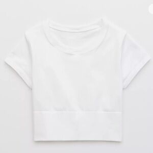 OFFLINE By Aerie Sidewalk Seamless Cropped T-Shirt Size XS